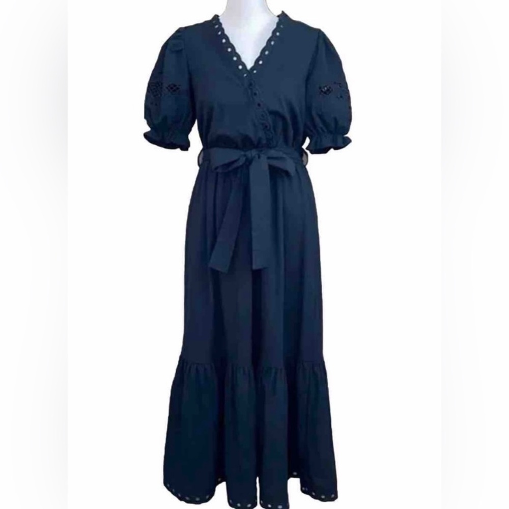 Moon River Navy MIDI dress, S